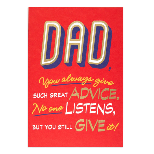 Hallmark Father's Day Card - Great Advice