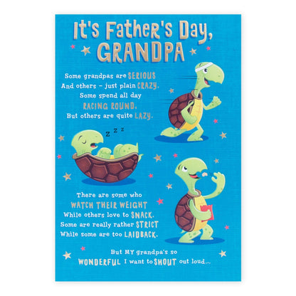 Hallmark Father's Day Card - Tortoises (For Grandpa)
