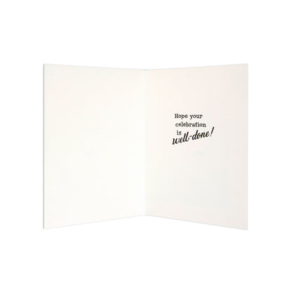Hallmark Father's Day Card - Well Done interior view featuring printed message wishing a well-done celebration.