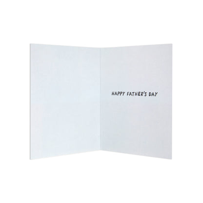 Father Opn 035, greeting card, blank inside, featuring 'Happy Father's Day' text