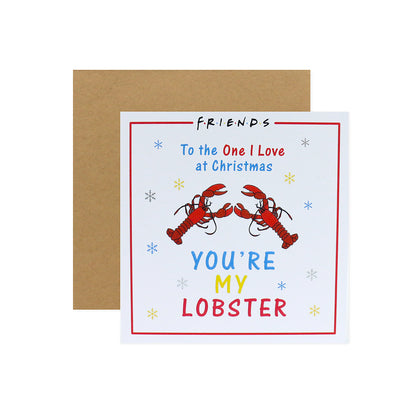 Hallmark Friends Christmas Card To The One I Love - You're My Lobster