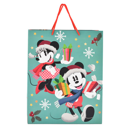 Hallmark Large Christmas Gift Bag - Disney Mickey Mouse and Minnie Mouse
