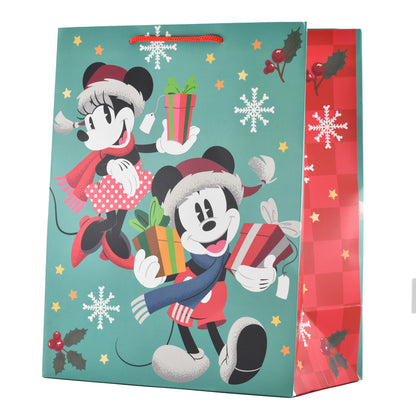 Hallmark Large Christmas Gift Bag - Disney Mickey Mouse and Minnie Mouse