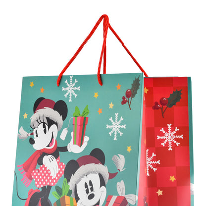 Hallmark Large Christmas Gift Bag - Disney Mickey Mouse and Minnie Mouse