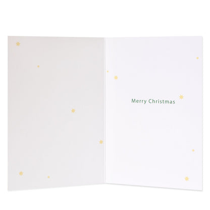 Hallmark Christmas Card - House, Hearts & Plates