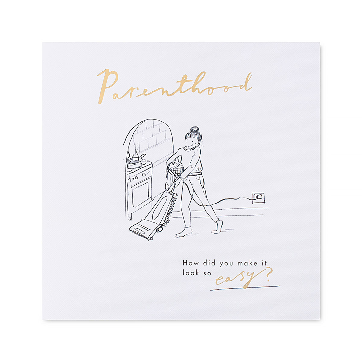 Hallmark Mother's Day Card - Parenthood, how did you make it look so easy? featuring a whimsical illustration design.