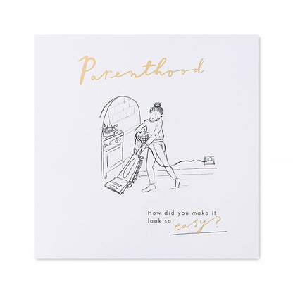 Hallmark Mother's Day Card - Parenthood, how did you make it look so easy? featuring a whimsical illustration design.