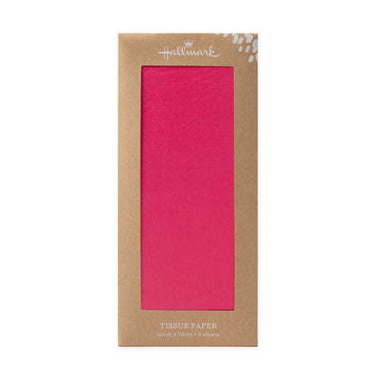 Hallmark 5 Pack Multi-Occasion Tissue Paper Sheet - Shocking Pink in packaging, featuring vibrant pink sheets for gift wrapping.
