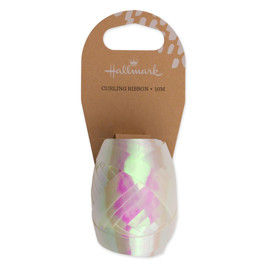 Hallmark Holographic White 10m Curling Ribbon