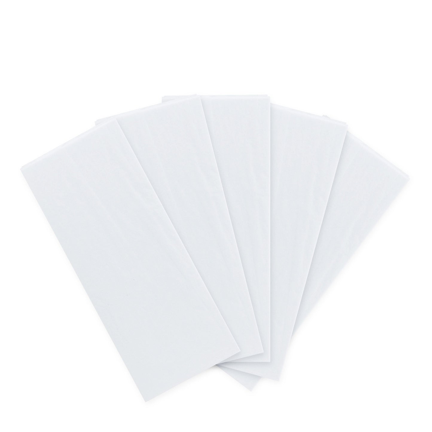 Hallmark 5 pack multi-occasion tissue paper sheet - white, five lightweight sheets stacked, ideal for gift wrapping and crafts.