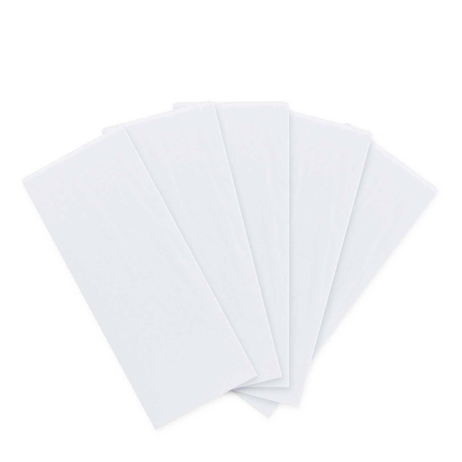 Hallmark 5 pack multi-occasion tissue paper sheet - white, five lightweight sheets stacked, ideal for gift wrapping and crafts.