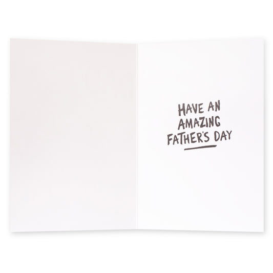 Hallmark Father's Day Card - Warner Bros Bugs Bunny, Ears To You! open view showcasing the inside message for Father's Day.