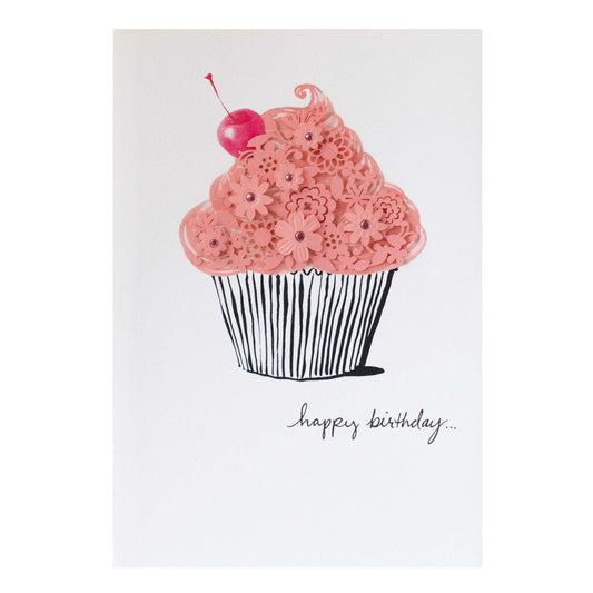 Hallmark Signature Birthday Card - Cupcake