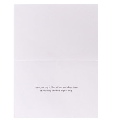 Hallmark Signature Birthday Card - Happy inside message with heartfelt text on smooth white cardstock.