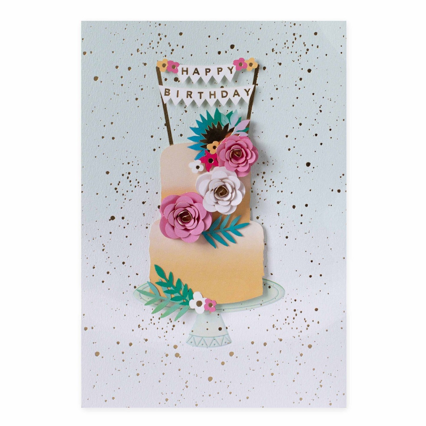 Hallmark Signature Birthday Card - Floral Cake