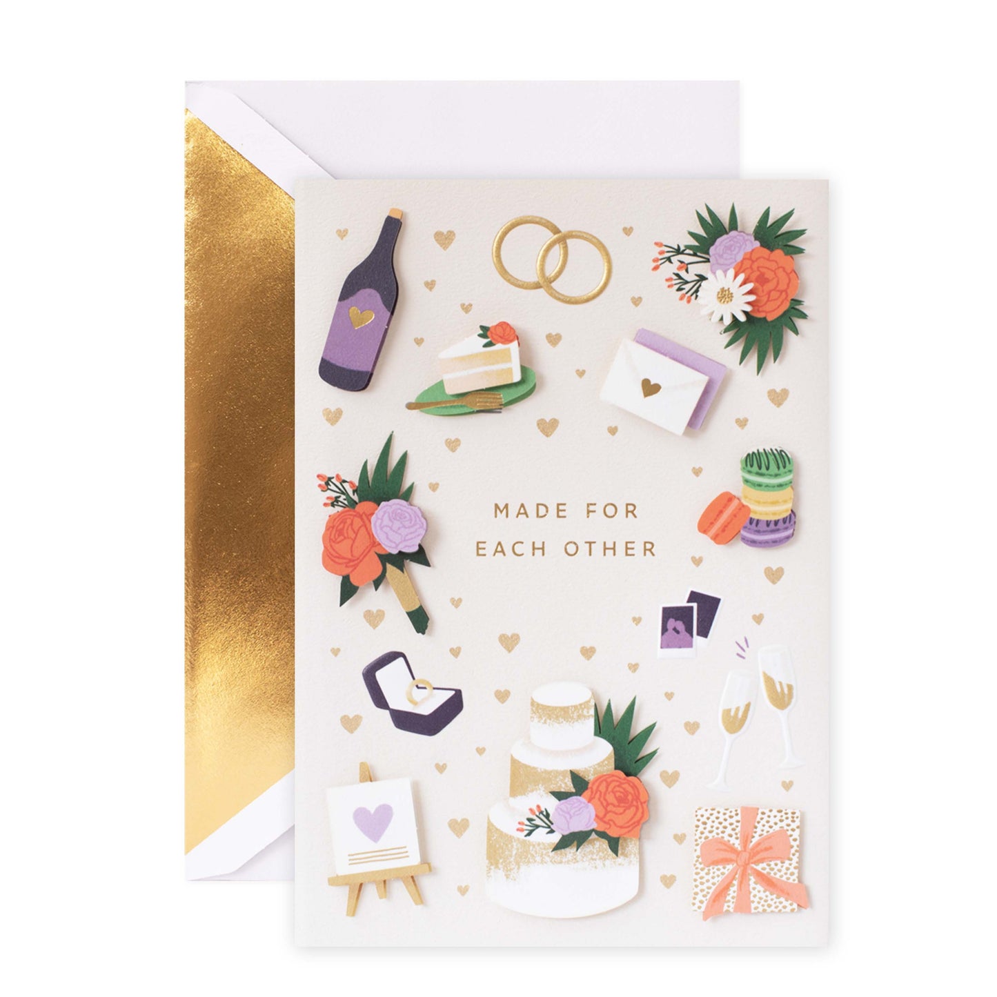 Hallmark Signature Wedding Congratulations Card - Made For Each Other