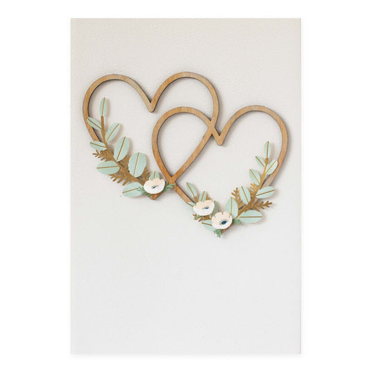 Hallmark Signature Love Celebration Card - Two Hearts