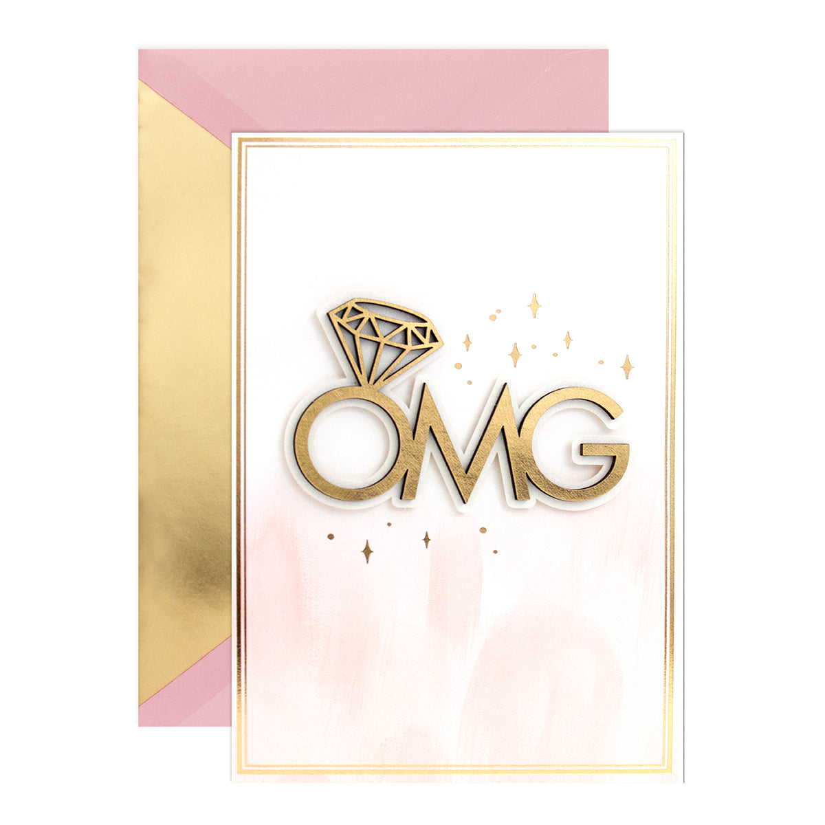 Hallmark Signature Engagement Congratulations Card - OMG