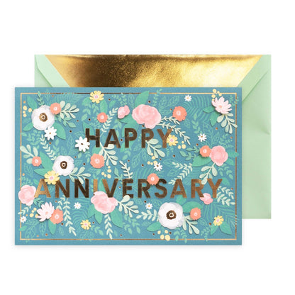 Hallmark Signature Anniversary Card- Floral Garden