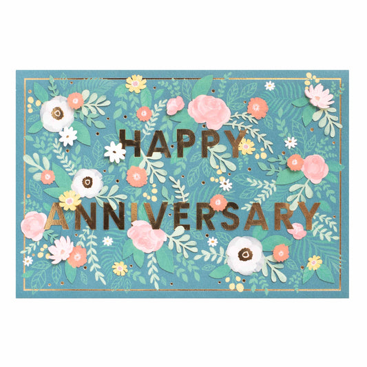 Hallmark Signature Anniversary Card- Floral Garden