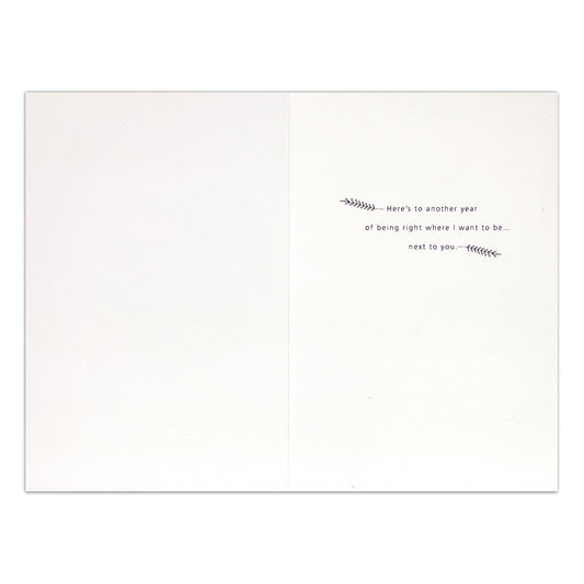 Hallmark Signature Anniversary Card - Right Where I Want To Be