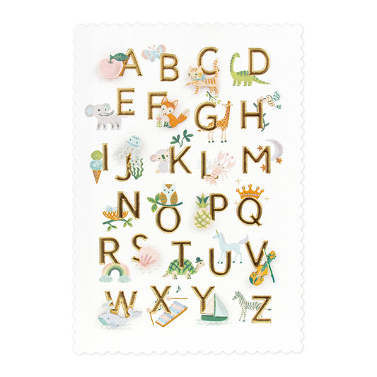 Hallmark Signature New Baby Congratulations Card - Alphabet