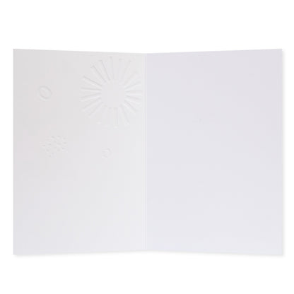 Halcyon by Hallmark All Occasion Card – Vase of Flowers, blank interior with embossed design detail, textured stock.