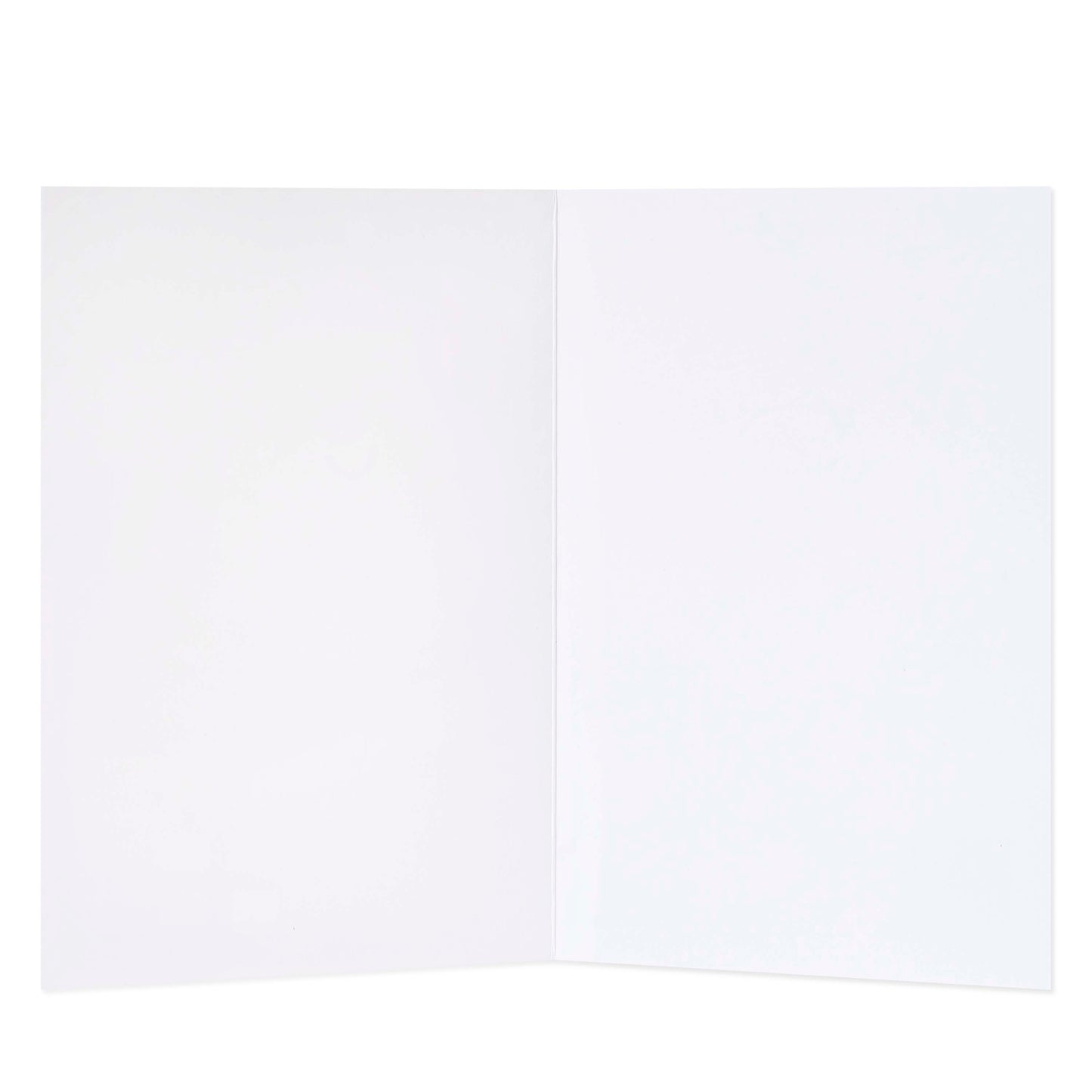 Hallmark Love Card - Guilty of Love, blank interior for personal messages, opened view, clean white pages.