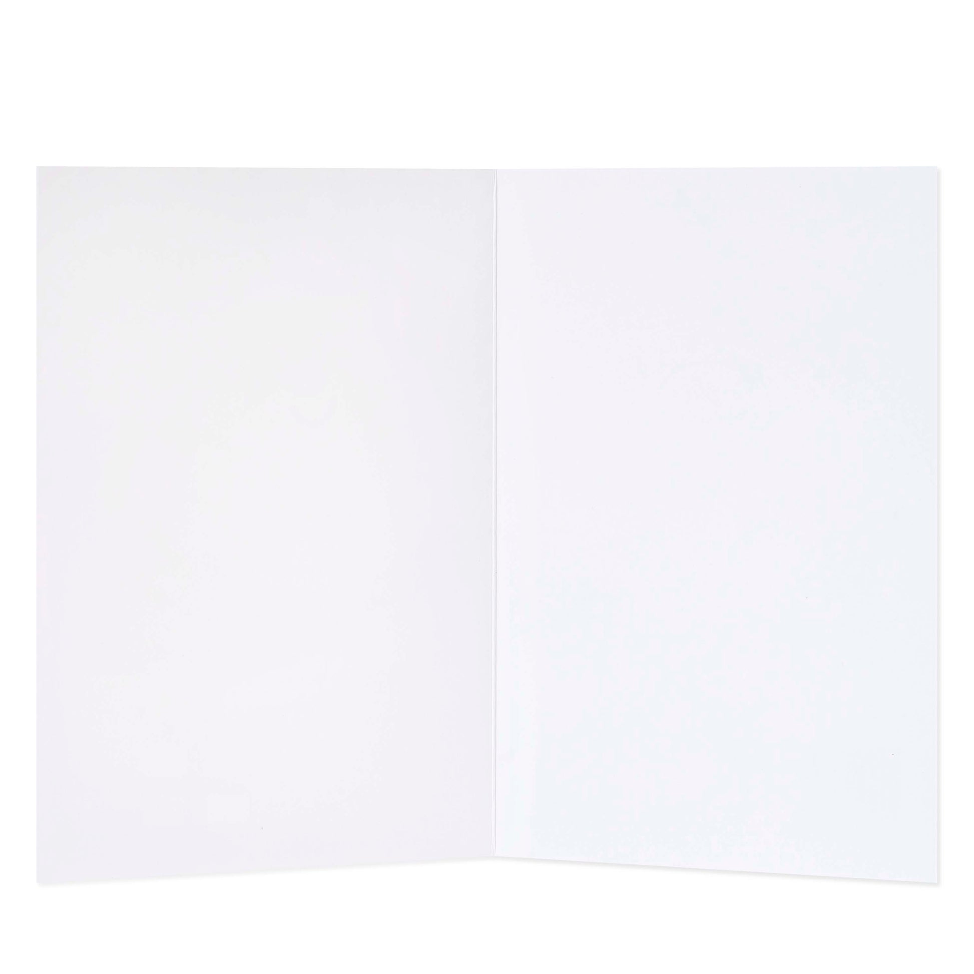 Hallmark Love Card - Guilty of Love, blank interior for personal messages, opened view, clean white pages.