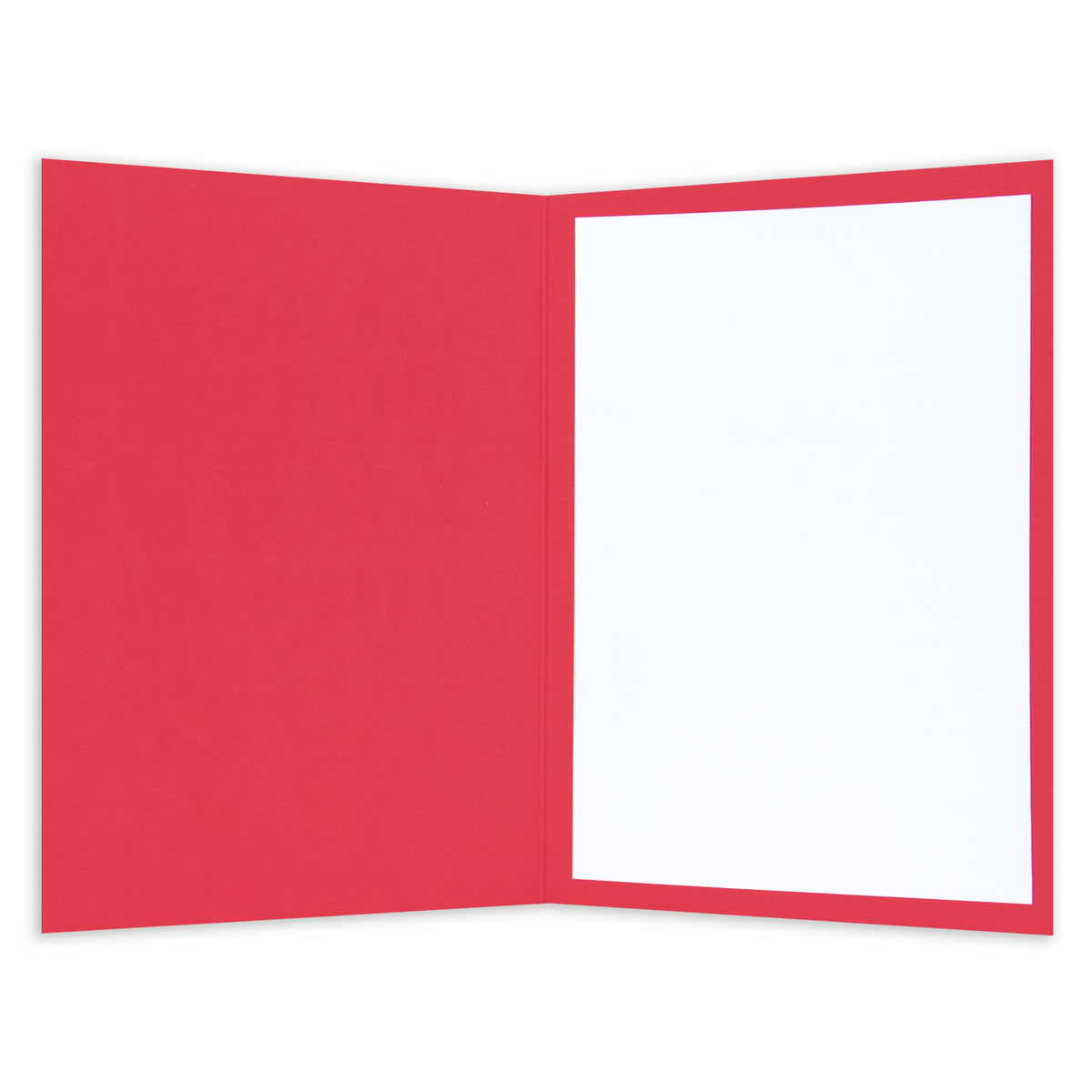 Hallmark Father's Day Card - Amazing Job opened view featuring a blank white inside with a red border for personalised messages.