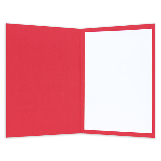 Hallmark Father's Day Card - Amazing Job opened view featuring a blank white inside with a red border for personalised messages.