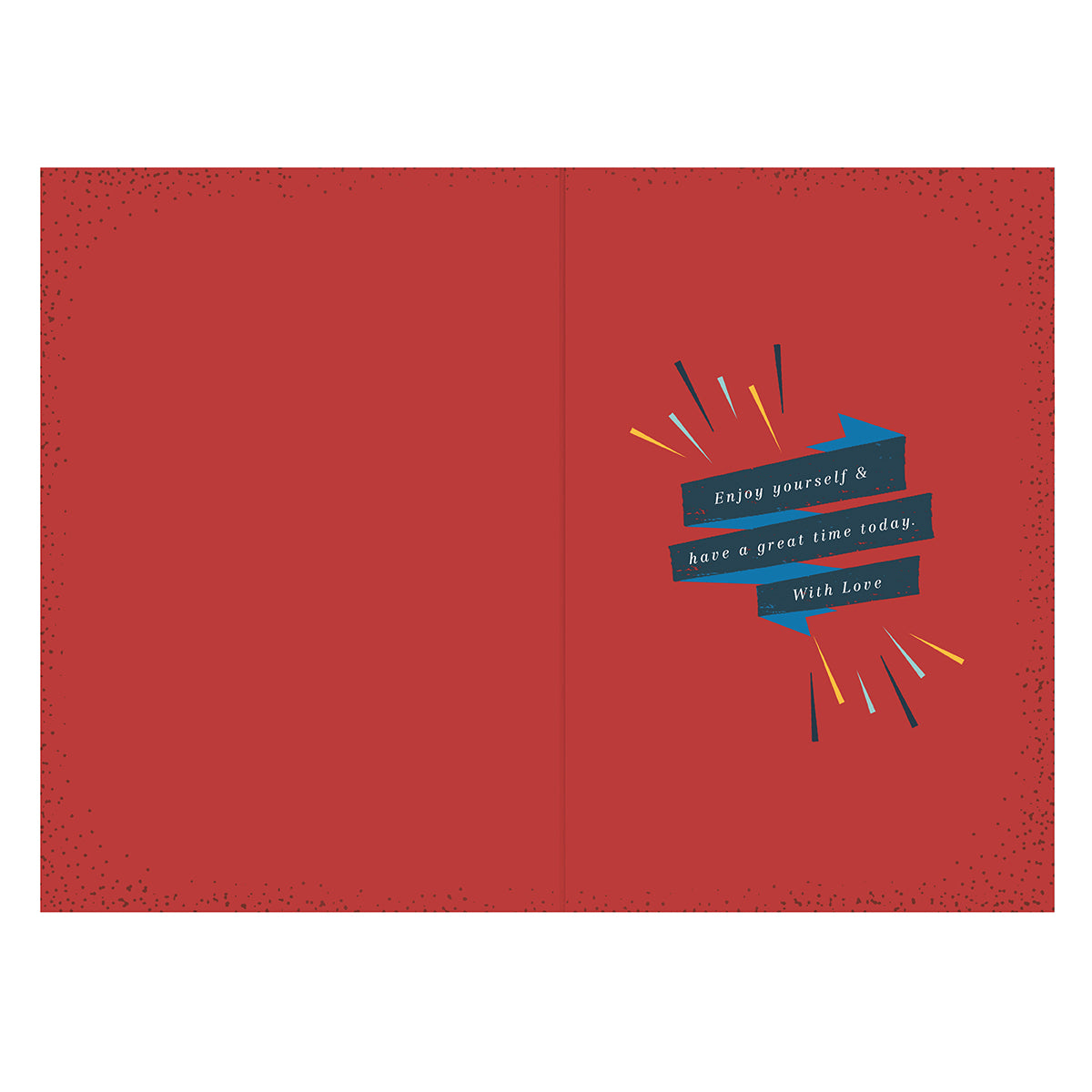 Hallmark Father's Day Card - To a very special Dad, interior design with vibrant red background and expressive message detail.