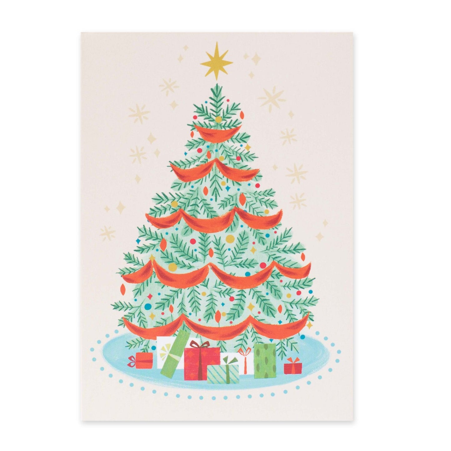 Hallmark Christmas Card - Colourful Tree