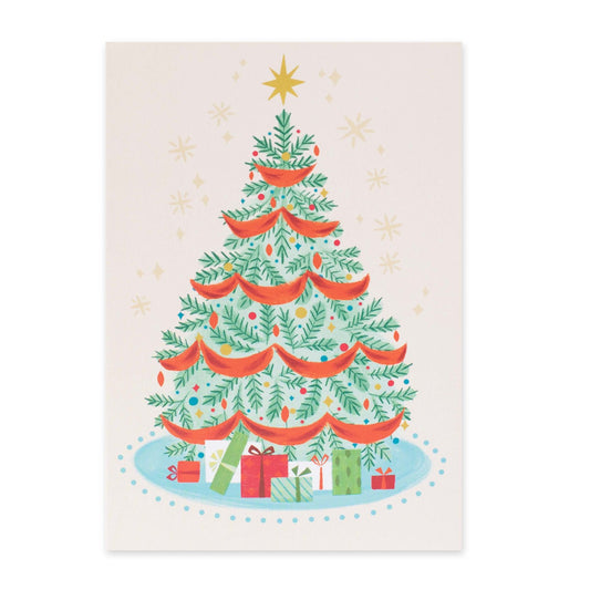 Hallmark Christmas Card - Colourful Tree