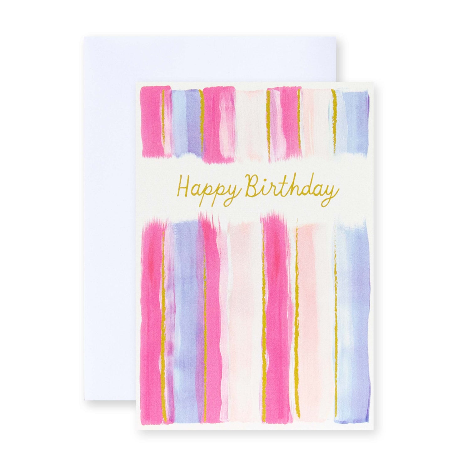 Hallmark Birthday Card by Creative Publishing - Pink & Purple Stripes