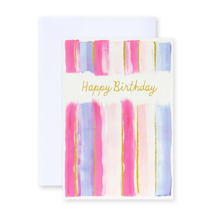 Hallmark Birthday Card by Creative Publishing - Pink & Purple Stripes