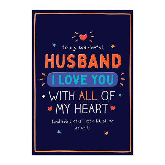 Hallmark x Happy Jackson Valentine's Day Card For Husband - All Of My Heart
