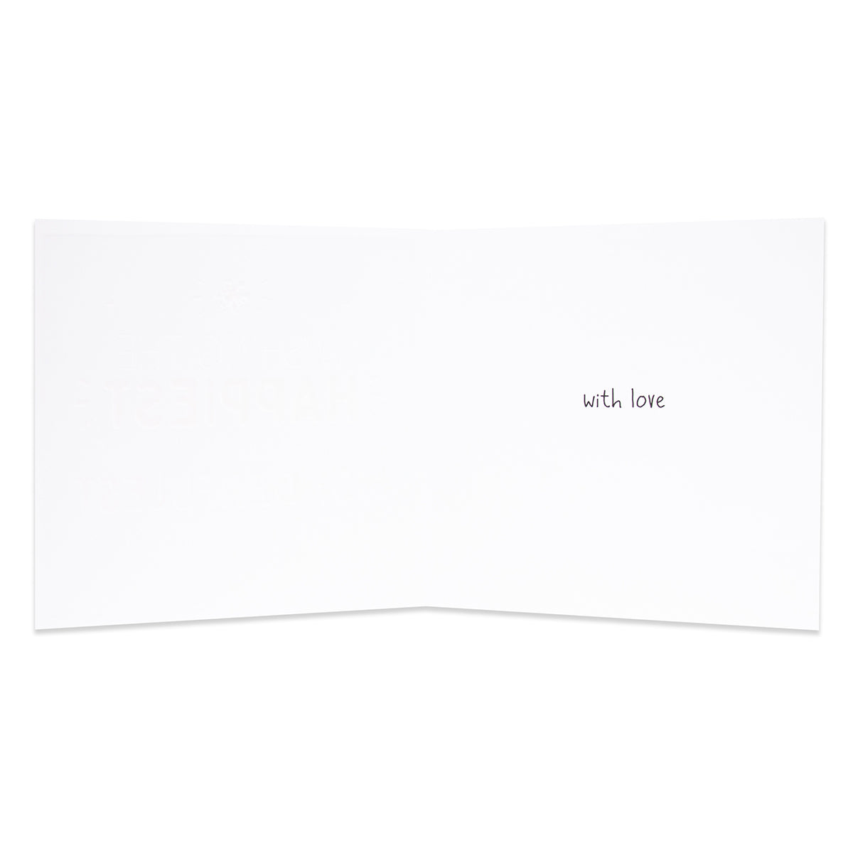 Hallmark Happy Jackson birthday card - Fabulous Lady inside view with love message on plain white background.