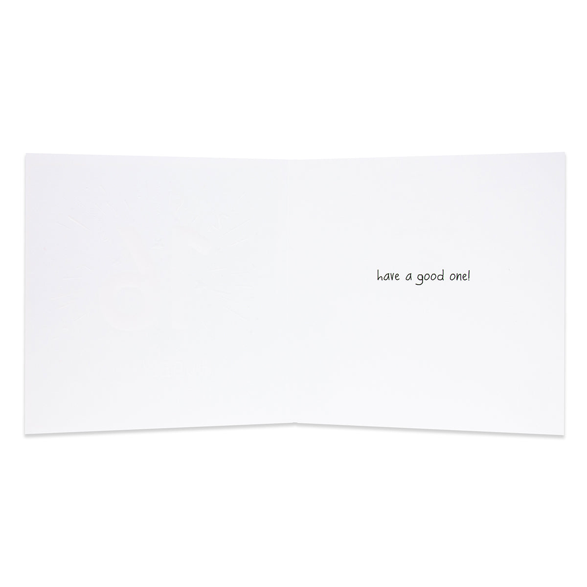 Hallmark Happy Jackson birthday card inside view featuring a handwritten message that reads 'have a good one'.