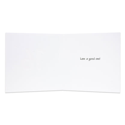 Hallmark Happy Jackson birthday card inside view featuring a handwritten message that reads 'have a good one'.