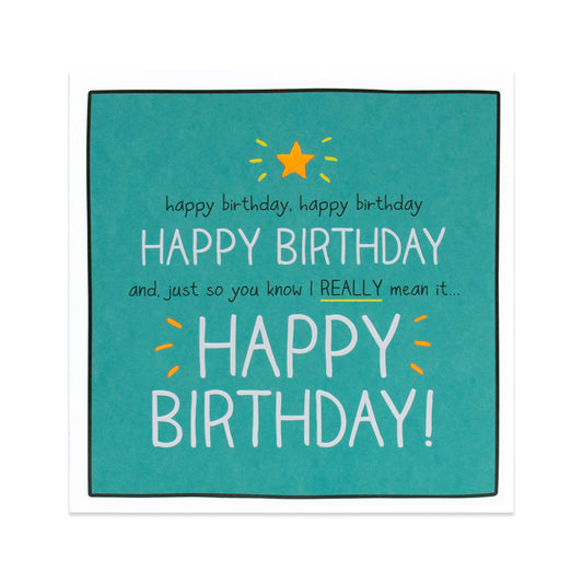 Hallmark Happy Jackson Birthday Card - REALLY Mean It
