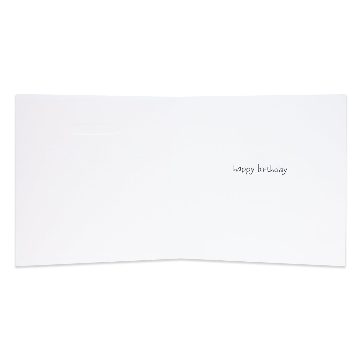 Hallmark Happy Jackson Birthday Card - Brilliant & Sensational inside view showing simple ‘happy birthday’ message in elegant font.