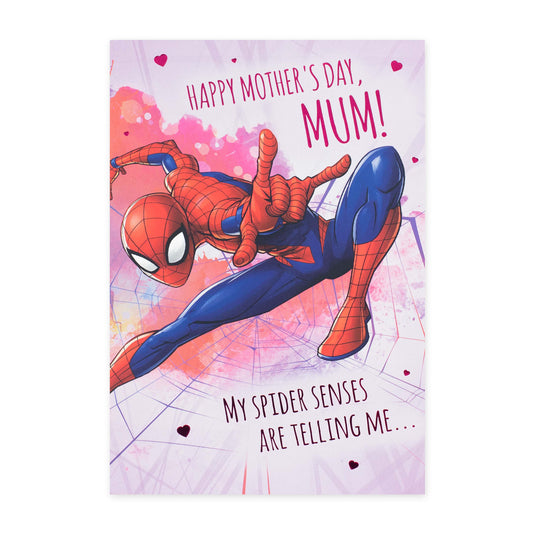 Hallmark Marvel Spiderman Mother's Day Card - Spider Senses