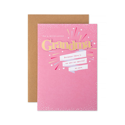 Hallmark Mother's Day Card - To a much loved Grandma, because there's no one as special as you.