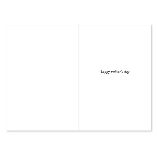 Hallmark Mother's Day Card - Happy Jackson interior view with simple design and message reading 'happy mother's day'.