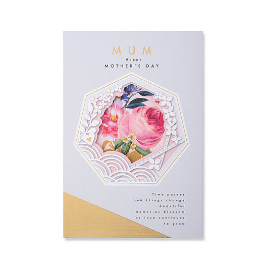 Hallmark Mother's Day Card - Mum Happy Mother's Day. Time passes and things change… beautiful memories blossom as love continues to grow.