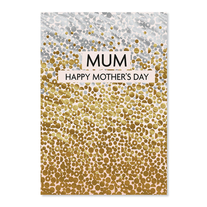 Hallmark Mother's Day Card - Gold Shimmer with gold and bronze foil detail, featuring a sparkling design and heartfelt message.