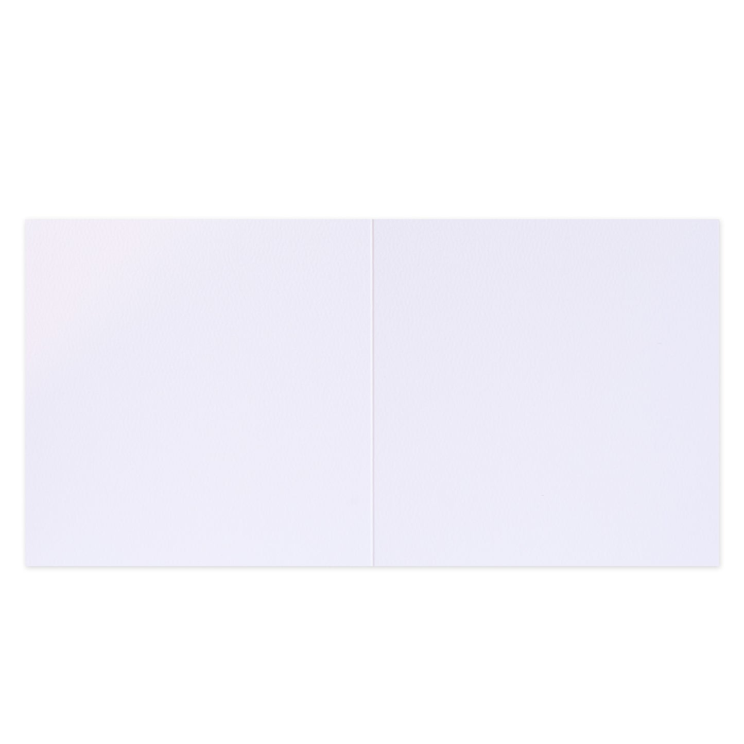 Hallmark x Emma Stenhouse Gallery Blank Greeting Card - Journey Woman, open and blank interior, smooth white finish, flat view