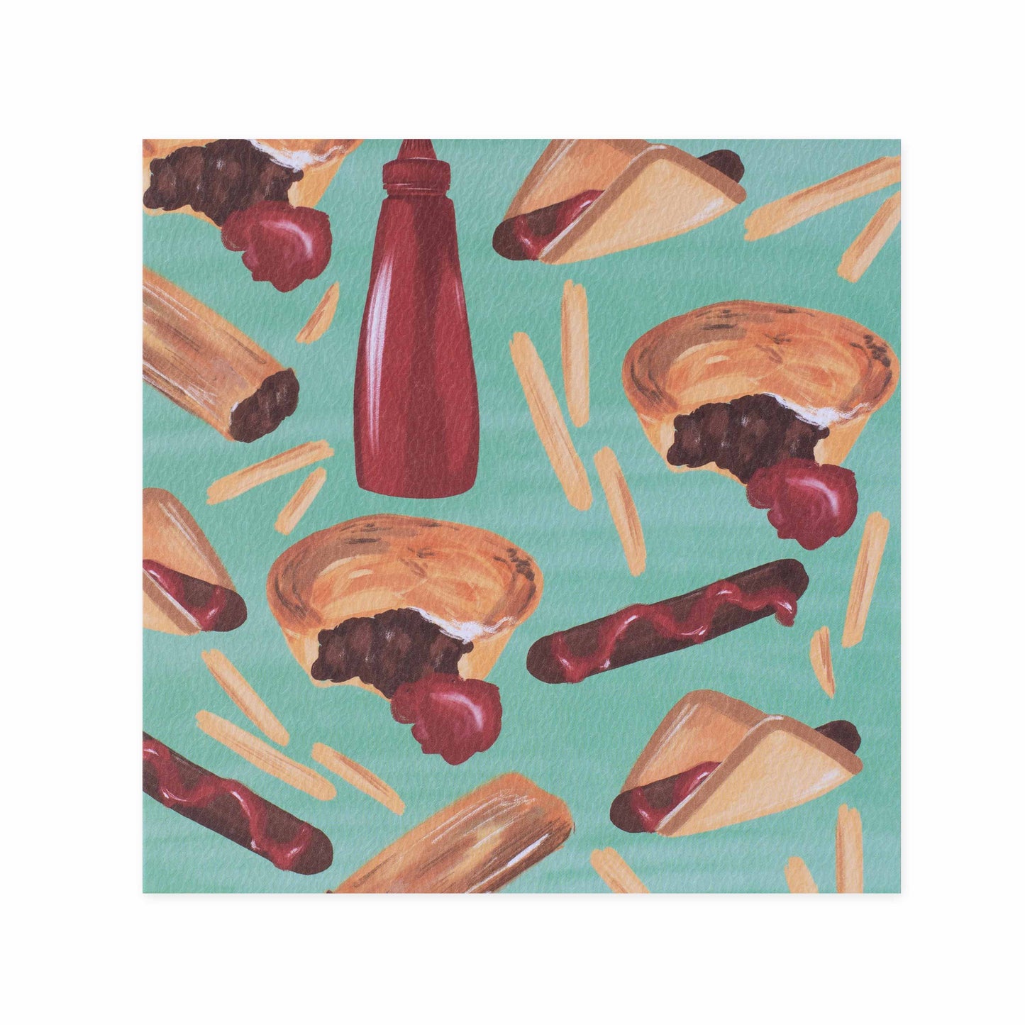 Hallmark x Christie Williams Gallery Blank Greeting Card - Footy Food