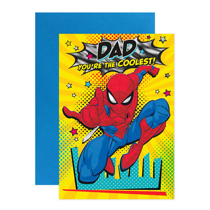 Hallmark Spiderman Father's Day Card - Dad, You're the Coolest